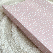 Anti-Roll Wedge Changing Mat - Dusky Pink Spotty Print image 6
