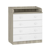 Shefa Kids 800 Changing Dresser – Elm & White image 3