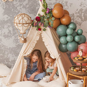 MINICAMP Teepee Tent for Kids with Ruffled Trim image 2