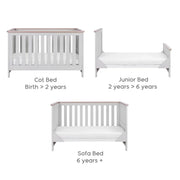 Tutti Bambini Verona Cot Bed - Dove Grey/Oak image 8