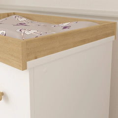 Shefa Kids 888 Changing Dresser – White & Oak