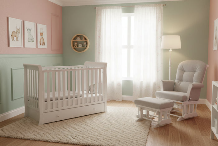 Ickle Bubba Snowdon Mini Cot Bed White