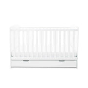 Ickle Bubba Coleby Classic Cot Bed with Under Drawer – White image 5