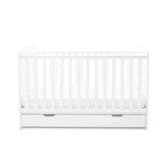 Ickle Bubba Coleby Classic Cot Bed with Under Drawer – White