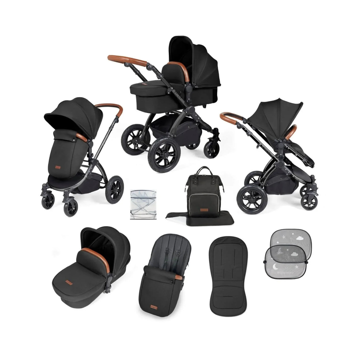 Ickle Bubba Stomp Luxe 2-in-1 Pushchair & Carrycot