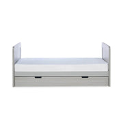 Ickle Bubba Pembrey Cot Bed & Under Drawer Ash Grey - Premium Sprung Mattress image 9