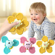 Baby Bath Spinning Top Toy Safe Interesting Baby Bath Toys Animal Hand Spinner Toys With Suction Cups Spin Toy image 1