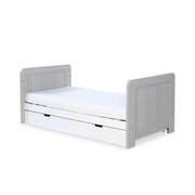 Ickle Bubba Pembrey Furniture Set Under Drawer Ash Grey & White 3 pcs - Fibre Mattress image 3