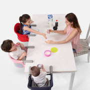 Portable Foldable Baby Booster Seat – Washable Feeding Chair with Safety Harness image 1