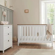 Tutti Bambini Verona 2-Piece Nursery Furniture Set – White & Oak image 1