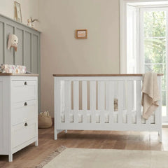 Tutti Bambini Verona 2-Piece Nursery Furniture Set – White & Oak