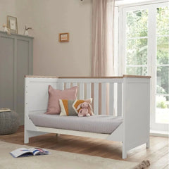 Tutti Bambini Verona 2-Piece Nursery Furniture Set – White & Oak