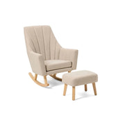 Tutti Bambini Jonah Rocking Chair & Foot Stool - Stone image 2