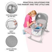Kinderkraft Lovi 3-in-1 Baby Crib - Grey image 8