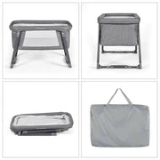 Ickle Bubba Mini Rocker Crib - Space Grey image 7