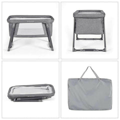 Ickle Bubba Mini Rocker Crib - Space Grey