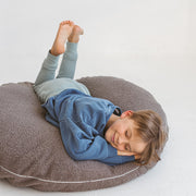 MINICAMP Boucle Fabric Kids Floor Cushion in Grey image 5