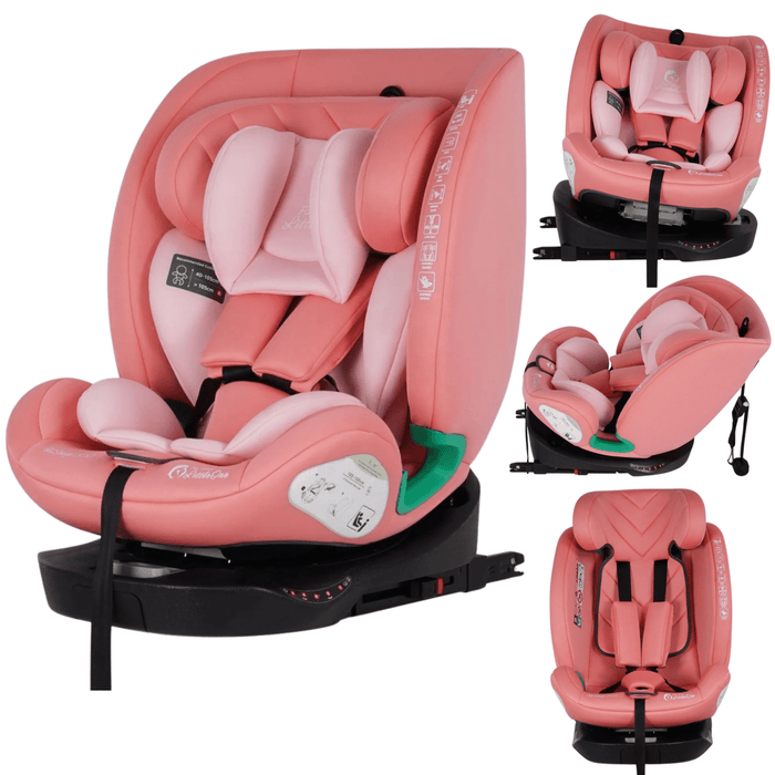 One AllStage 360 0/1/2/3 ISOFIX I-Size Car Seat - Blush Rose (Birth-12 Years)