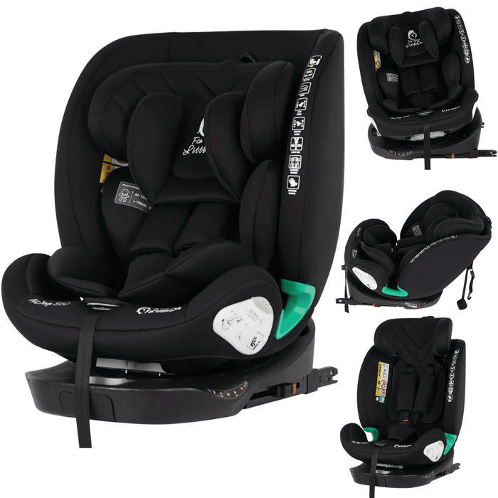 AllStage 360 0/1/2/3 ISOFIX I-Size Car Seat - Midnight Black (Birth-12 Years)