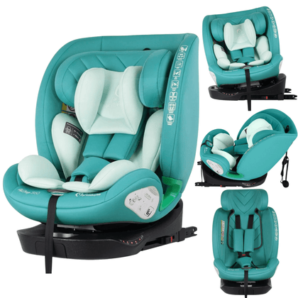 AllStage 360 0/1/2/3 ISOFIX I-Size Car Seat - Sage Teal (Birth-12 Years)