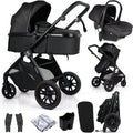 Cruise 3 In 1 Travel System With i-Size Car Seat - Eclipse Black (Free Cupholder / Seat Liner Included!)