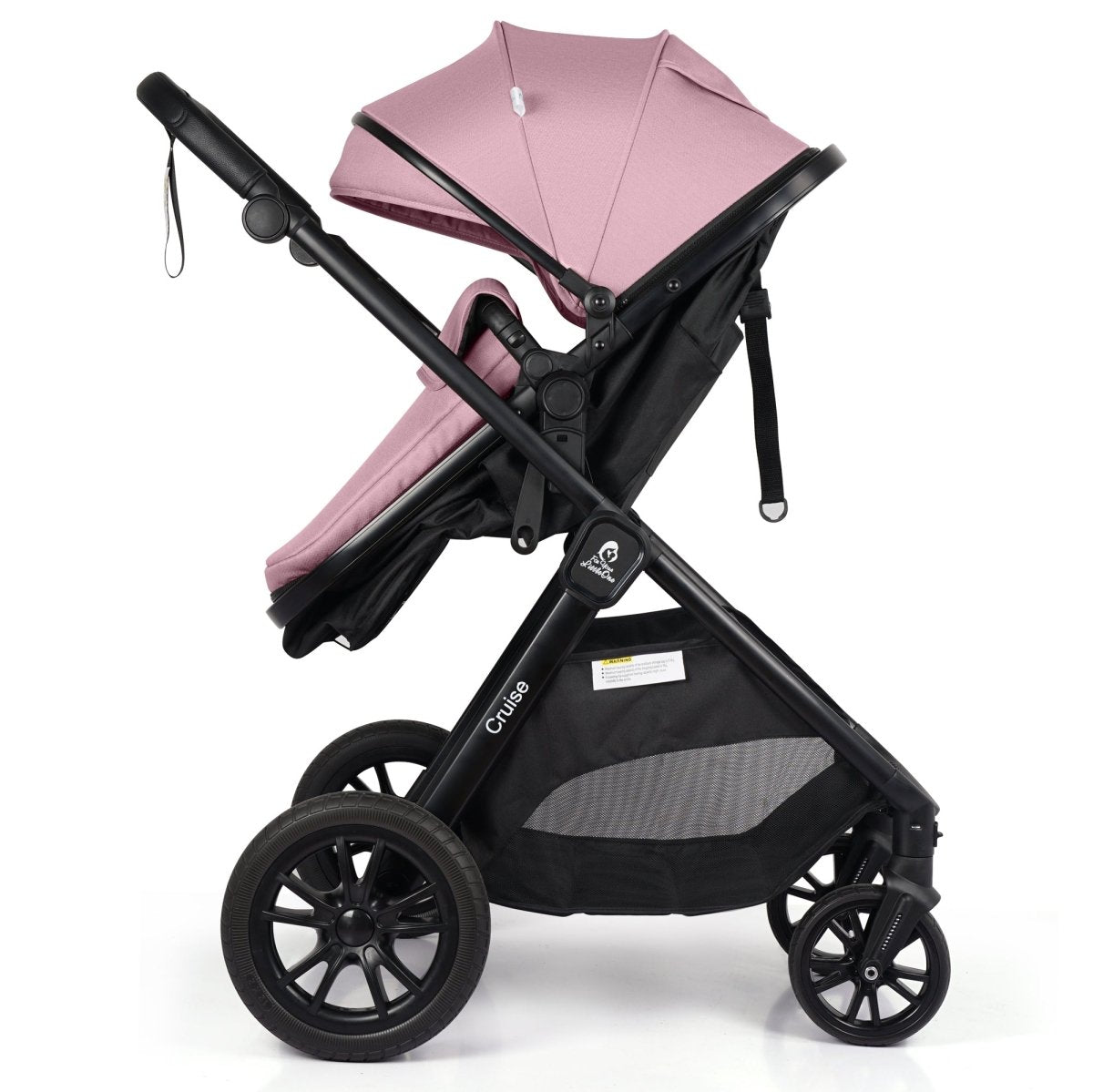 Cruise 3 In 1 Travel System With i-Size Car Seat - Blush Rose (Free Cupholder And Seat Liner Included!)
