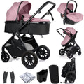 Cruise 3 In 1 Travel System With i-Size Car Seat - Blush Rose (Free Cupholder And Seat Liner Included!)