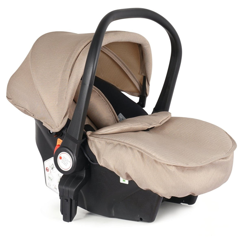 3 In 1 Travel System With i-Size Car Seat - Dune Beige (Free Cupholder And Seat Liner Included!)