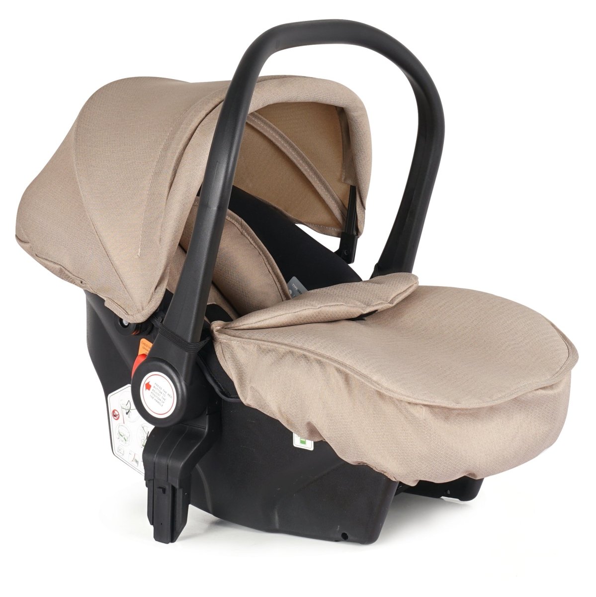 3 In 1 Travel System With i-Size Car Seat - Dune Beige (Free Cupholder And Seat Liner Included!)