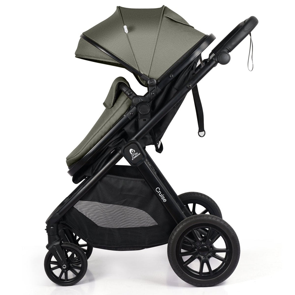 Cruise 3 In 1 Travel System With i-Size Car Seat - Pebble Sage (Free Cupholder And Seat Liner Included!)