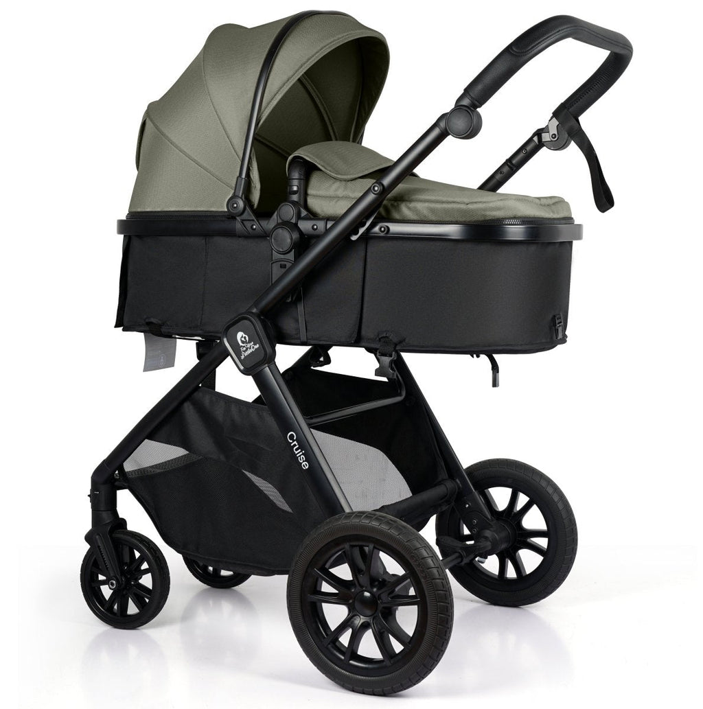 Cruise 3 In 1 Travel System With i-Size Car Seat - Pebble Sage (Free Cupholder And Seat Liner Included!)