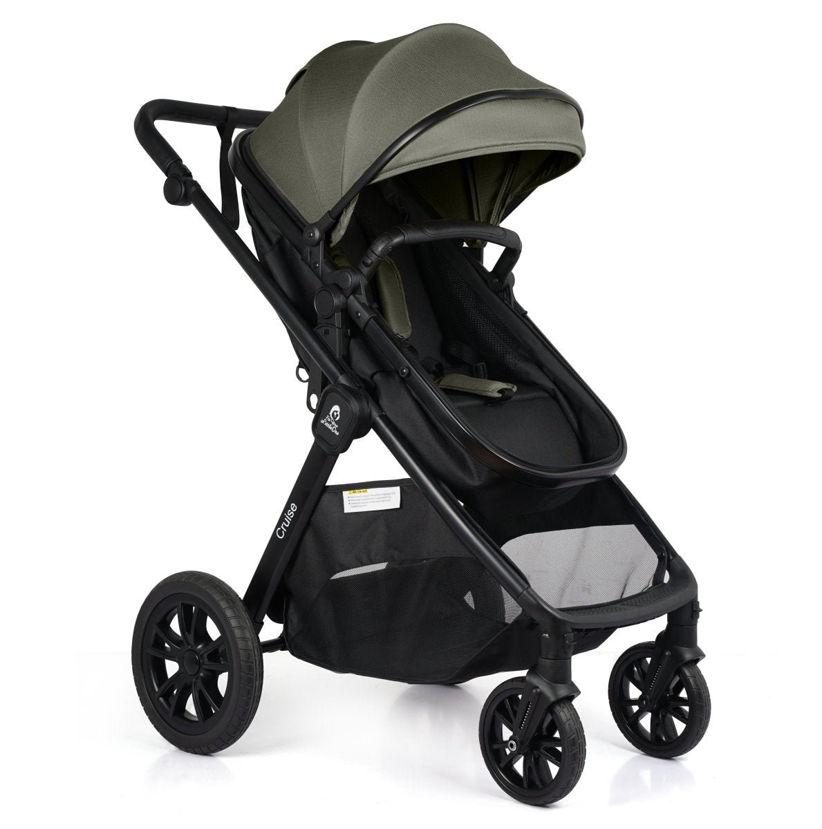 Cruise 3 In 1 Travel System With i-Size Car Seat - Pebble Sage (Free Cupholder And Seat Liner Included!)