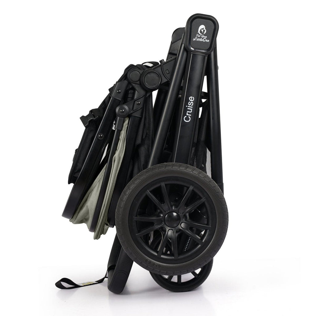 Cruise 3 In 1 Travel System With i-Size Car Seat - Pebble Sage (Free Cupholder And Seat Liner Included!)