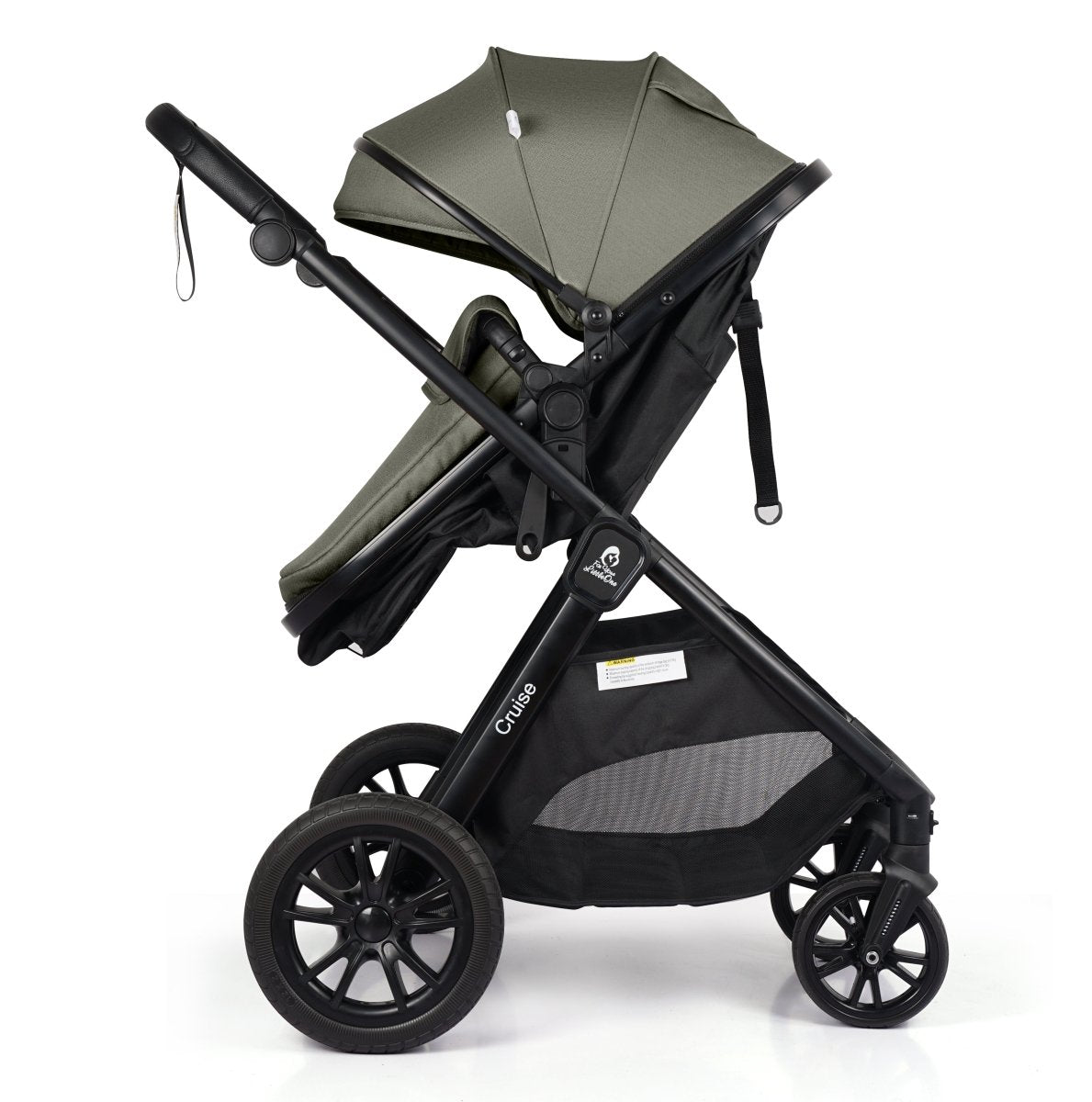 Cruise 3 In 1 Travel System With i-Size Car Seat - Pebble Sage (Free Cupholder And Seat Liner Included!)