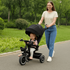 6 in 1 Trike V3 - Black (9 months - 5 years)