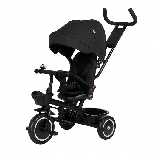 6 in 1 Trike V3 - Black (9 months - 5 years)