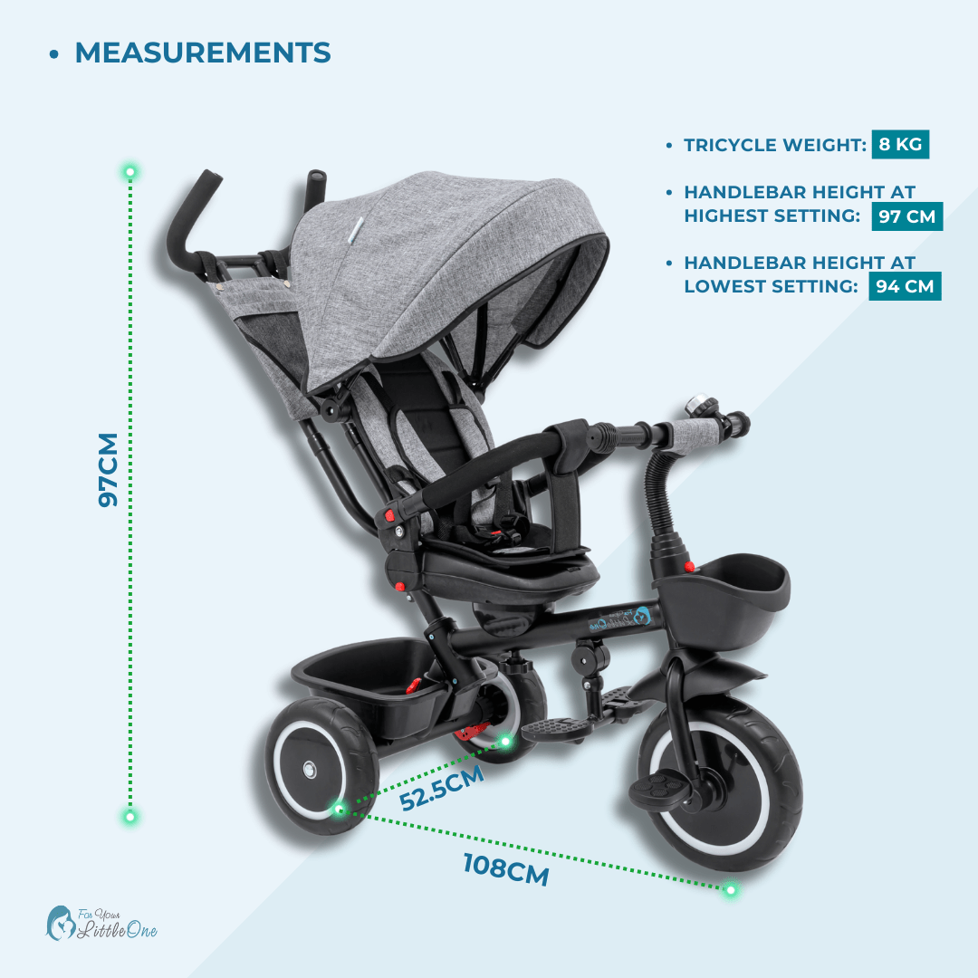 6 in 1 Trike V3 - Pink (9 months - 5 years)