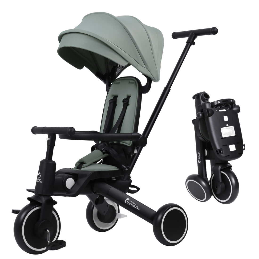 Foryourlittleone Xplor 6 in 1 Foldable Trike - Green (10m-4y)