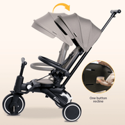 Foryourlittleone Xplor 6 in 1 Foldable Trike - Grey Olive (10m-4y) image 11