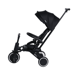Foryourlittleone Xplor 6 in 1 Foldable Trike - Jet Black (10m-4y)