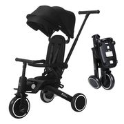 Foryourlittleone Xplor 6 in 1 Foldable Trike - Jet Black (10m-4y) image 1