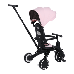 Foryourlittleone Xplor 6 in 1 Foldable Trike - Pastel Pink (10m-4y)