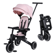 Foryourlittleone Xplor 6 in 1 Foldable Trike - Pastel Pink (10m-4y) image 1