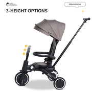 Foryourlittleone Xplor Plus 6 in 1 Foldable Trike - Jet Black (10m-4y) image 10