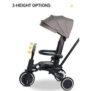 Foryourlittleone Xplor Ultimate 6 in 1 Foldable Trike - Grey Olive (10m-4y) image 15