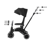 Foryourlittleone Xplor Ultimate 6 in 1 Foldable Trike - Jet Black (10m-4y) image 13