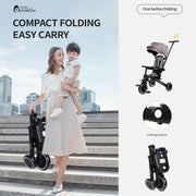 Foryourlittleone Xplor Ultimate 6 in 1 Foldable Trike - Pastel Pink image 9