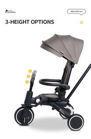 Foryourlittleone Xplor Plus 6 in 1 Foldable Trike - Pastel Pink (10m-4y) image 12