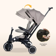 Foryourlittleone Xplor Ultimate 6 in 1 Foldable Trike - Pastel Pink image 10