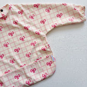 Long Sleeved Baby Bib - Pink Bow image 5